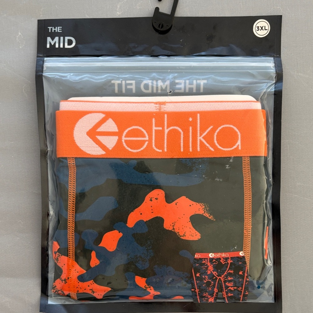 Ethika Vibrant Orange and Blue Boxer Briefs
